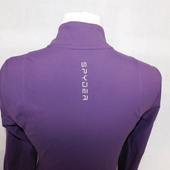 Spyder Active Wear Womens S Purple Full Zip Fitted Athletic Jacket - Picture 9 of 10